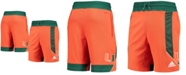 adidas Men's Orange Miami Hurricanes Reverse Retro Basketball Shorts